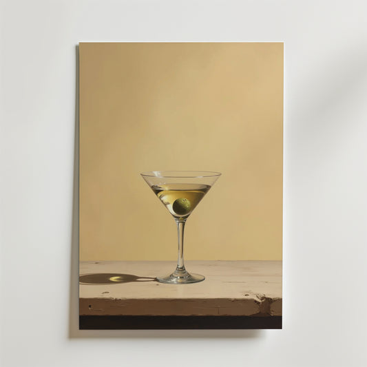 Classic Simple Martini Poster