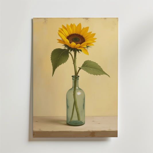 Minimalist glass vase poster