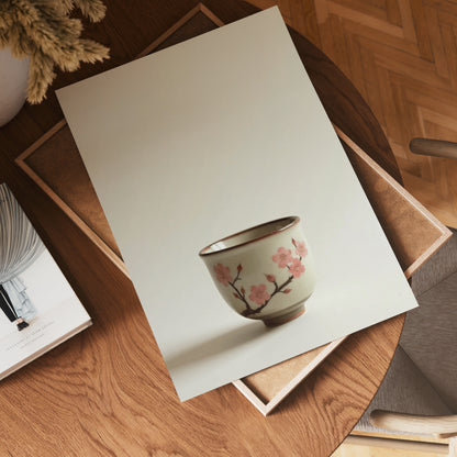 Cherry Blossom Ceramic Cup Poster