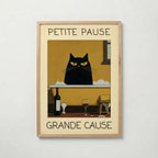 Plakat: Kat i Aftensbad