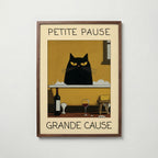 Plakat: Kat i Aftensbad