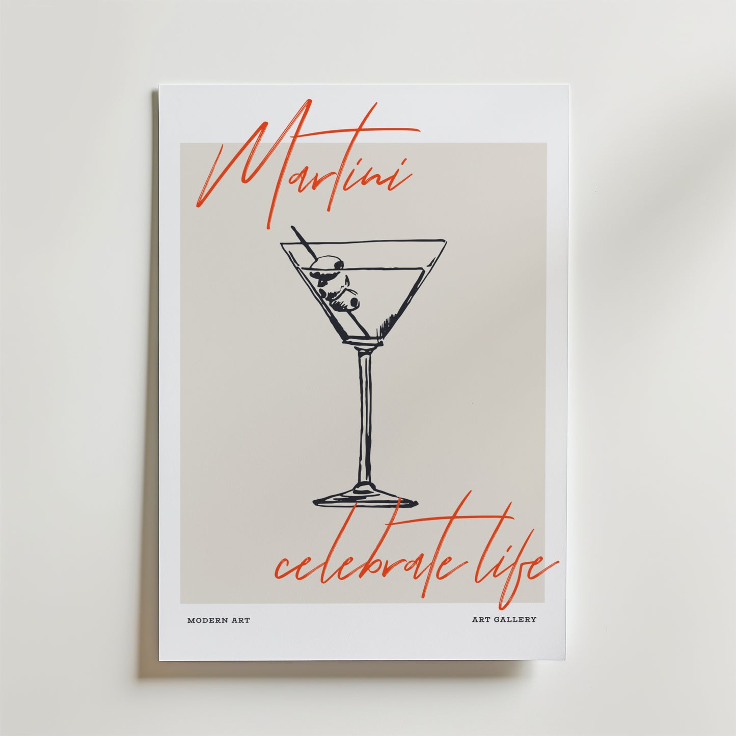 Martini Celebrate Life Poster