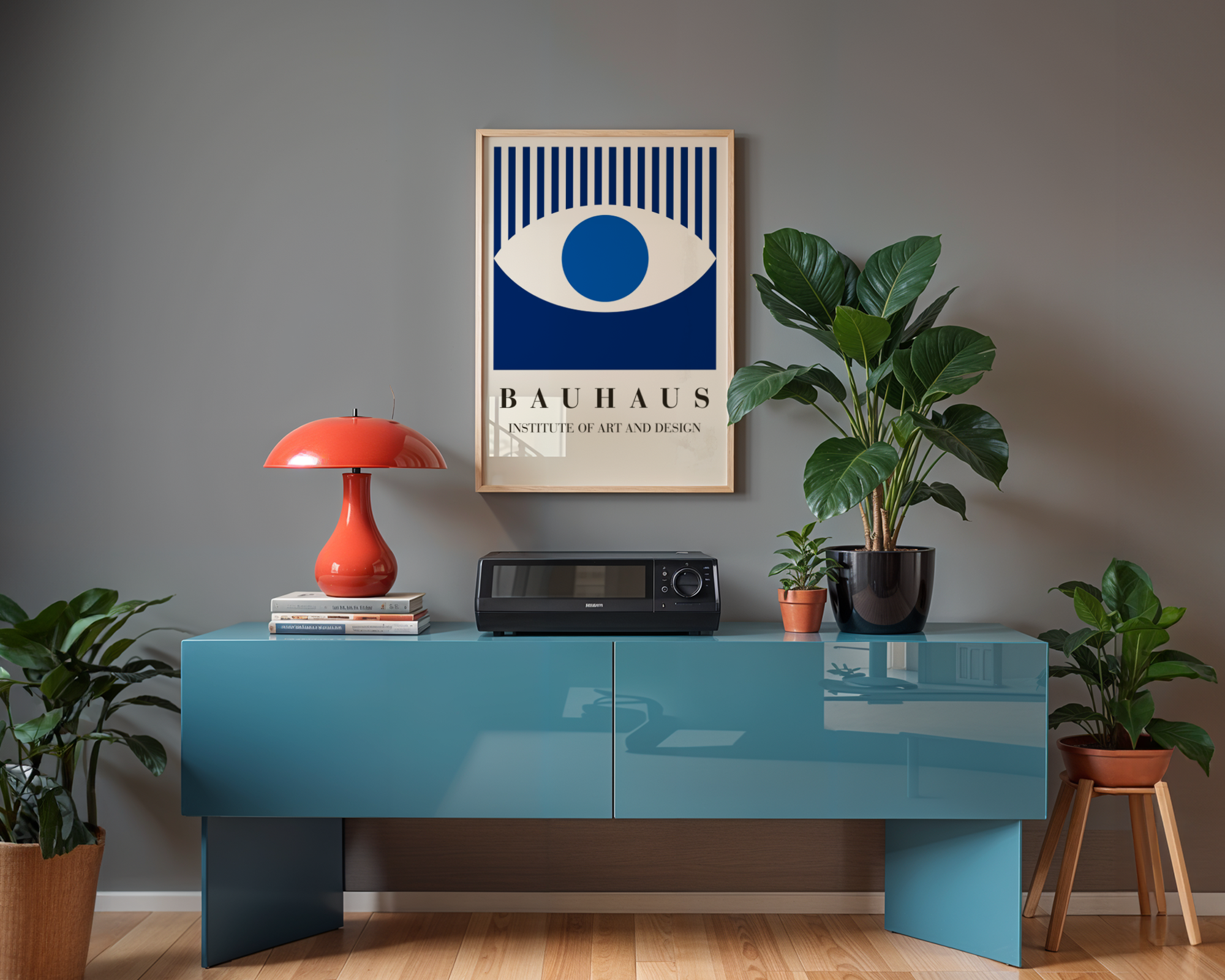 Bauhaus Blue Eye Poster