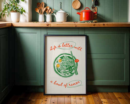 Slurp Ramen And Smile Poster