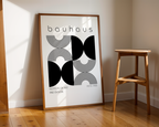 Bauhaus Monochrome Pattern Poster