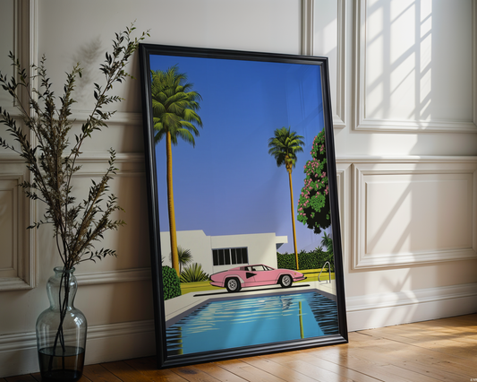 Palm Springs Hiroshi Poster