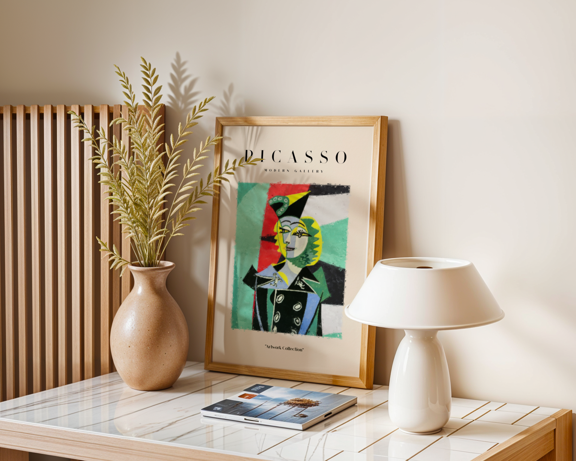 Picasso Style Fashion Portrait Poster