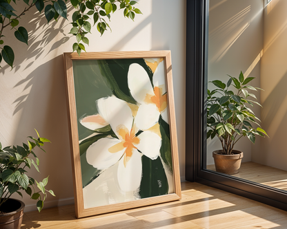 White Rose Bloom Poster