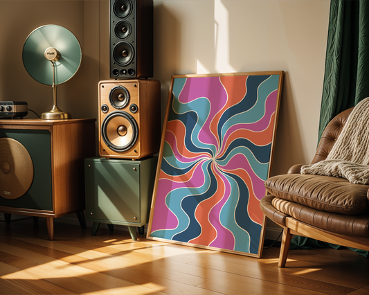 Wavy Vortex Poster