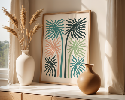 Pastel Palms Poster