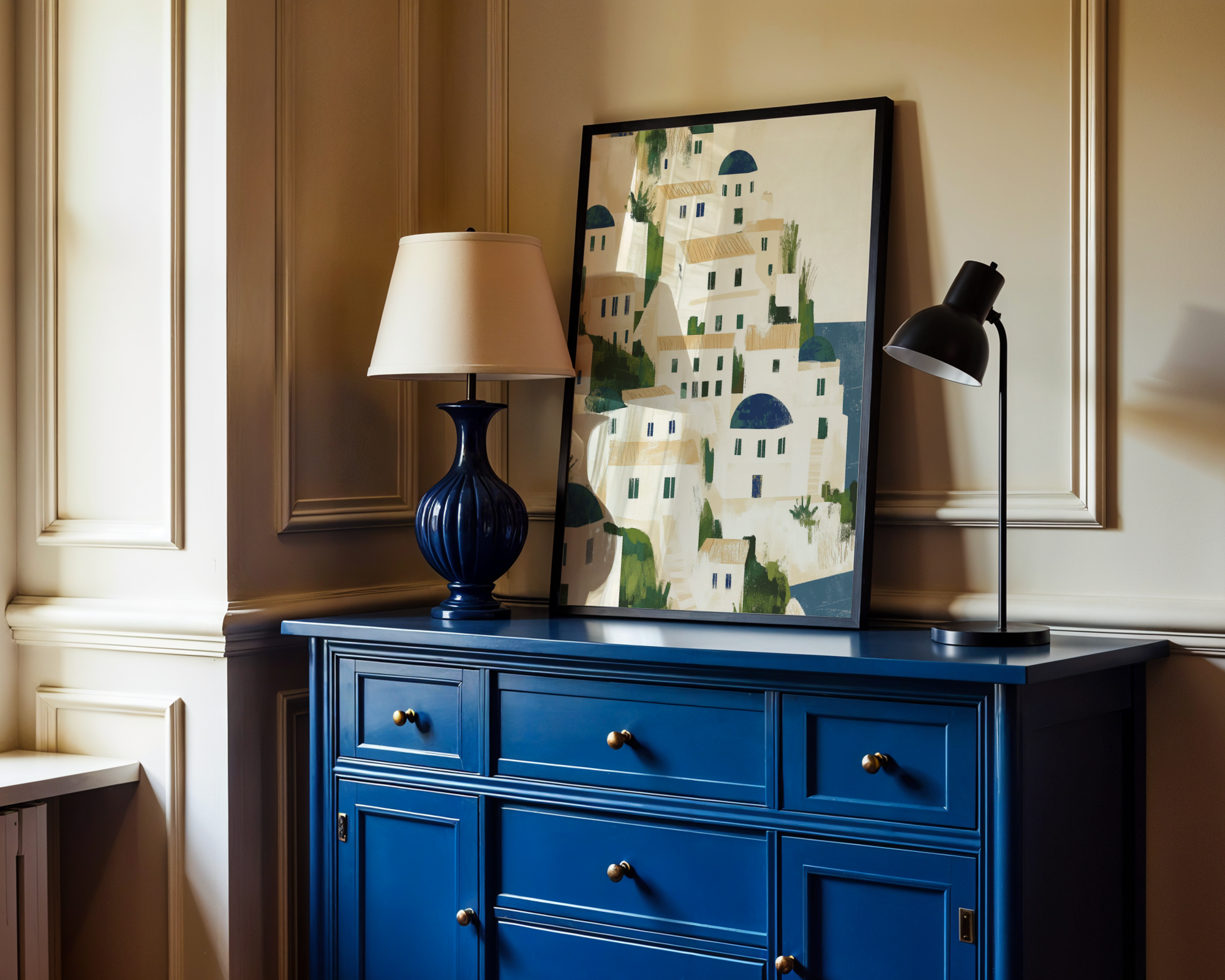 Echoes of Santorini Poster