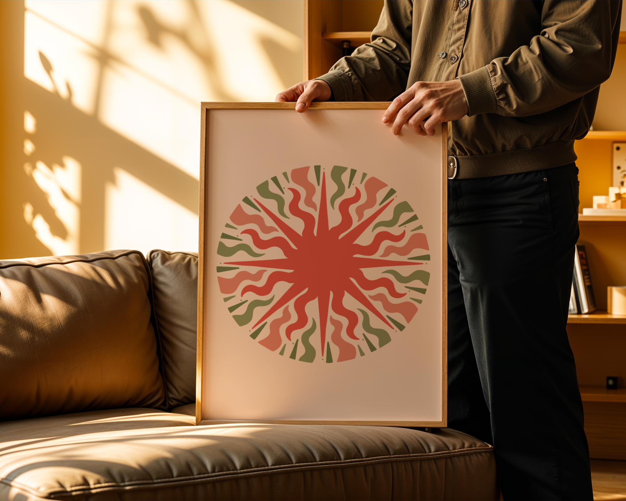 Organic Pulse Circle Poster