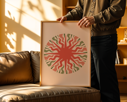 Organic Pulse Circle Poster