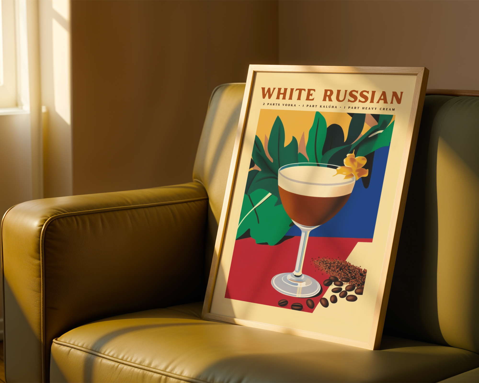 White Russian No.2 Cocktail Poster