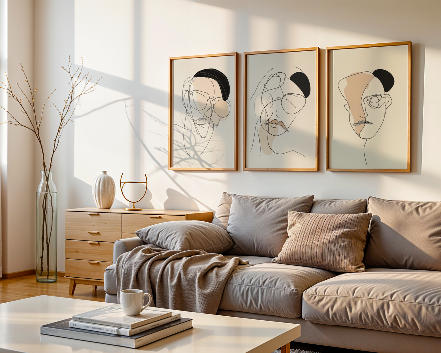 Attitude Line Art Woman Poster