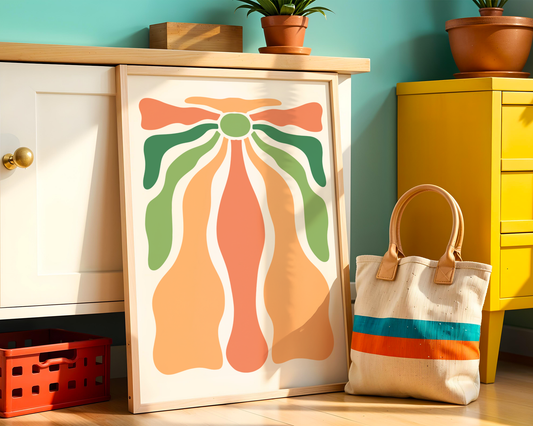 Organic Flow Shapes Poster