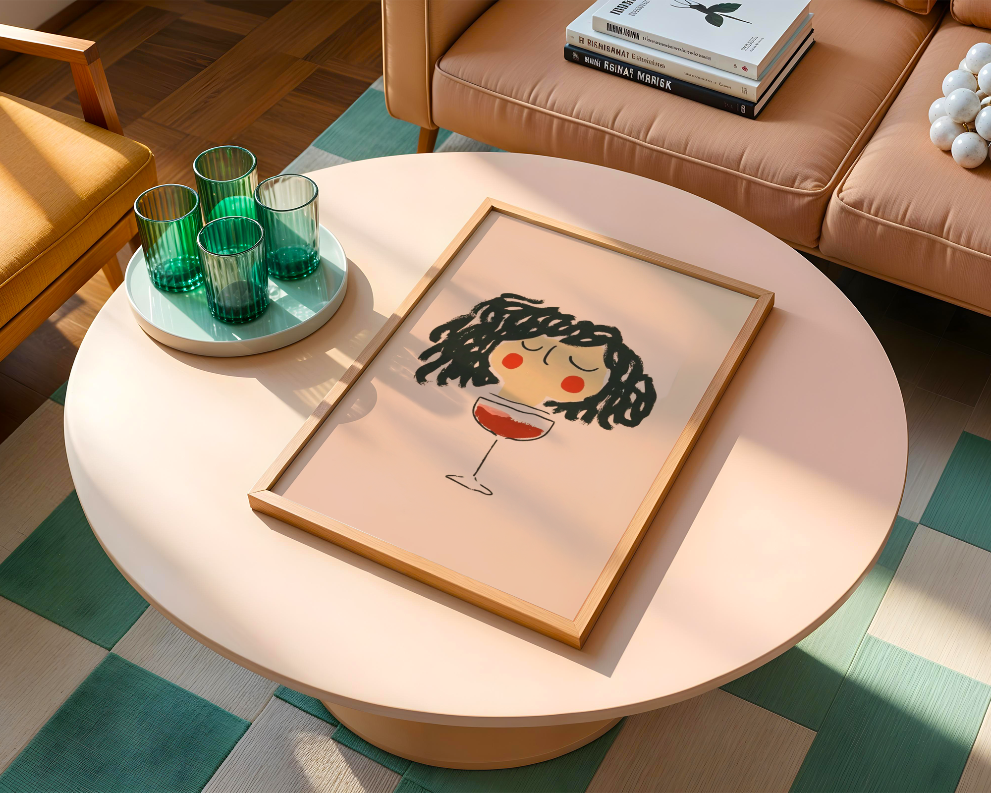 Curly Wine Mood Poster