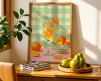 Orange Citrus Cocktail Poster