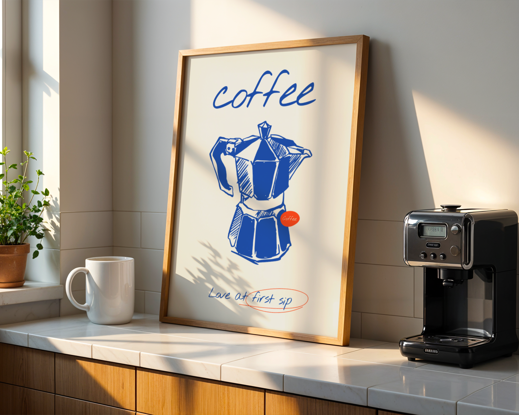 Love At First Coffee Sip Poster