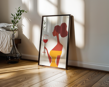 Lady in Yellow Poster