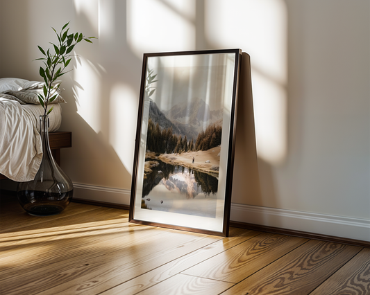 Mountain Lake Reflection Poster