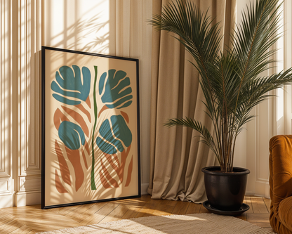 Abstract botanical Poster