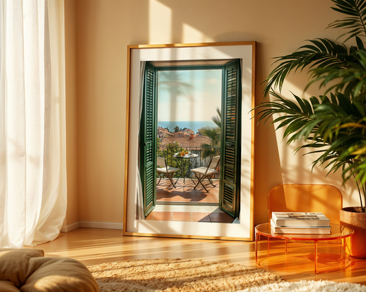 Morning on the Terrace Poster