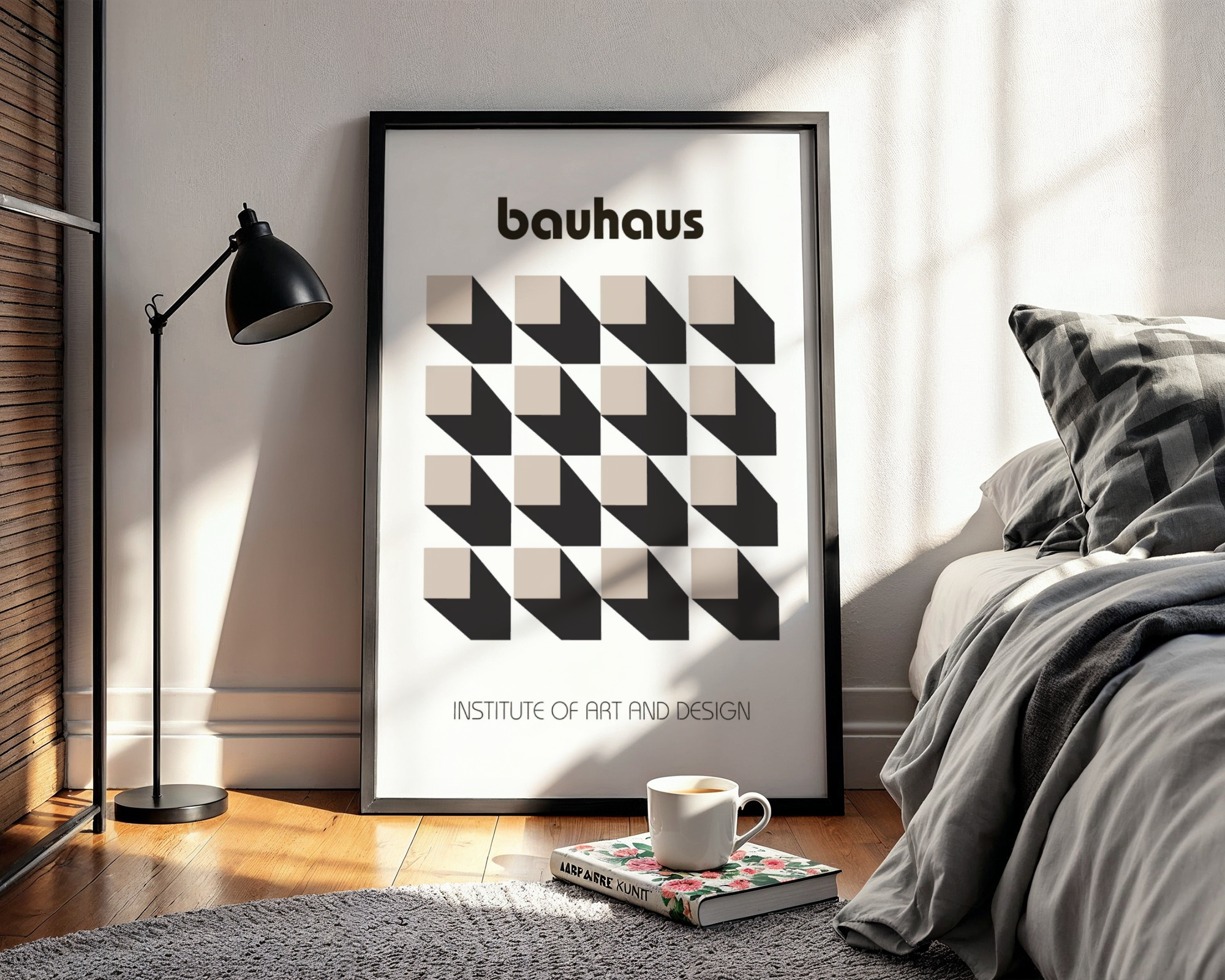 Bauhaus Optical Grid Poster