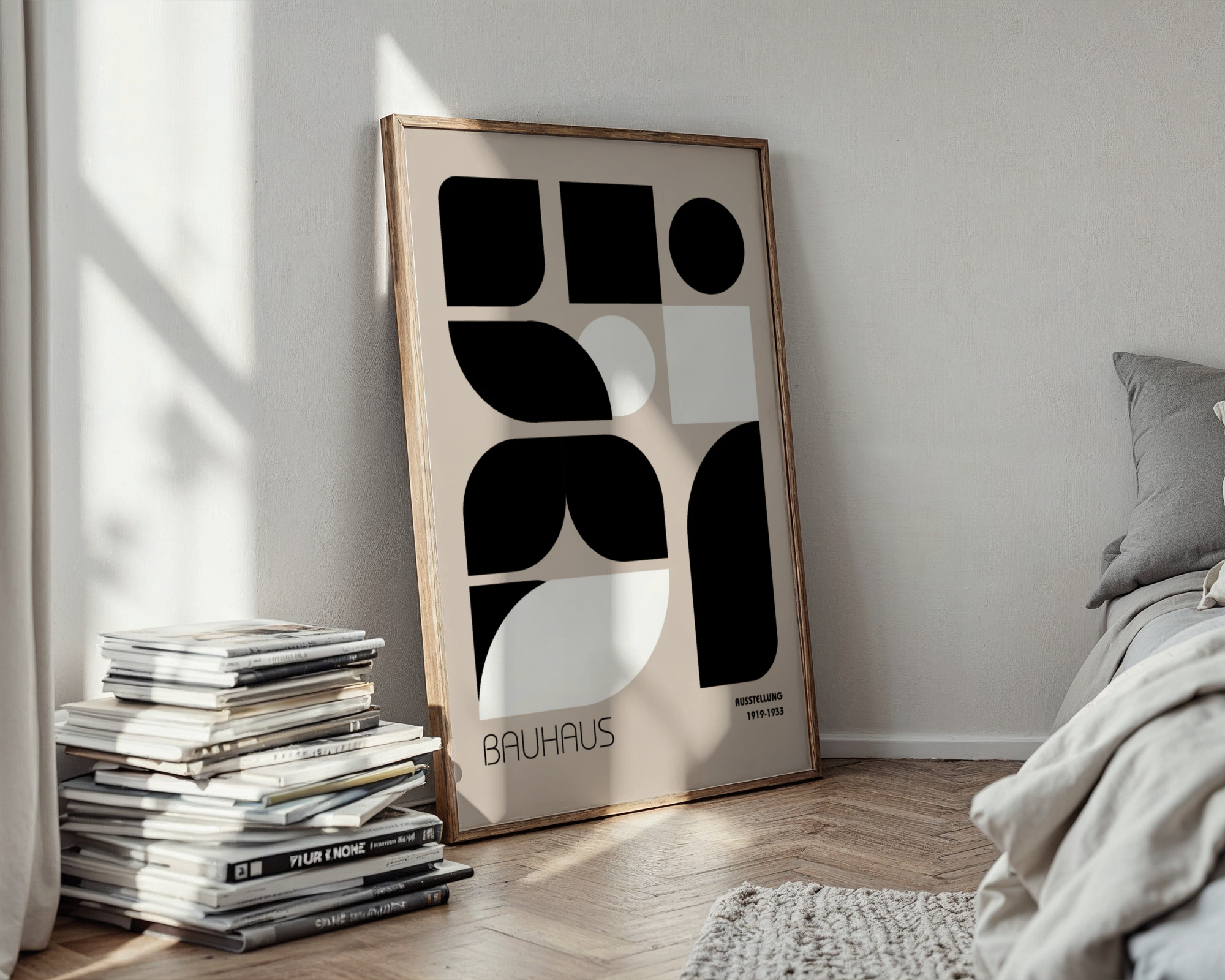 Bauhaus Geometric Blocks Poster