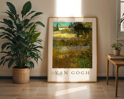 Van Gogh Garden At Arles Poster