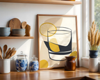 Golden Abstract Drink Poster