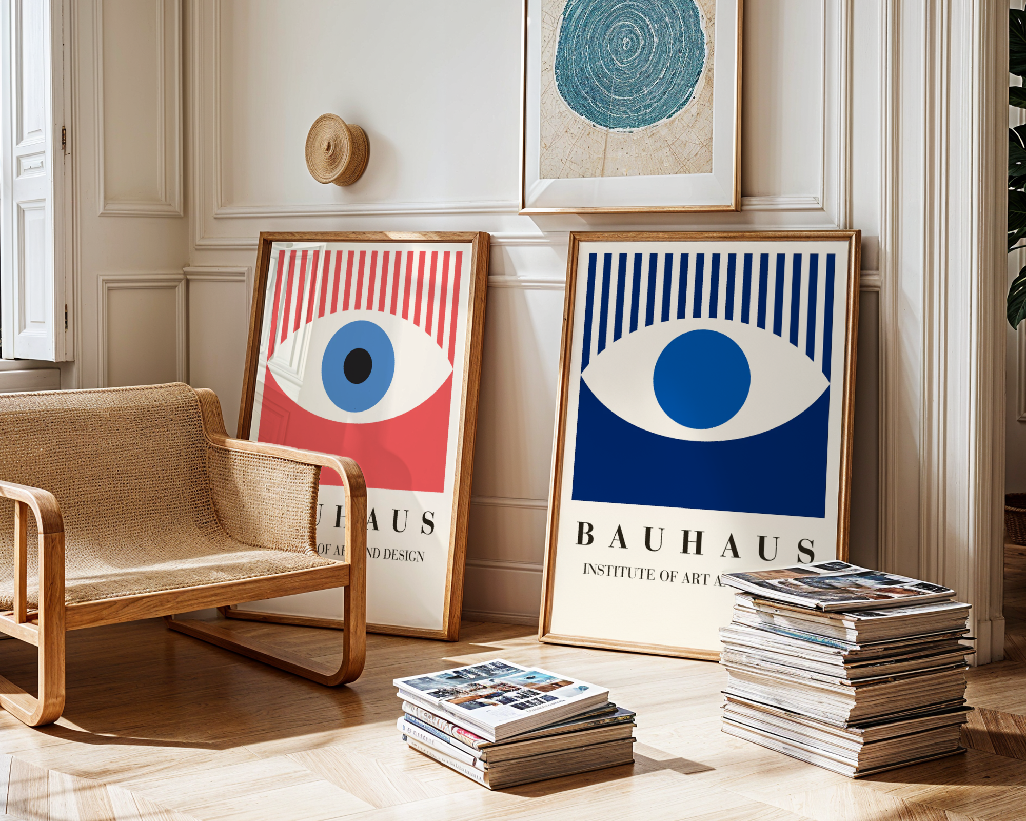Bauhaus Blue Eye Poster