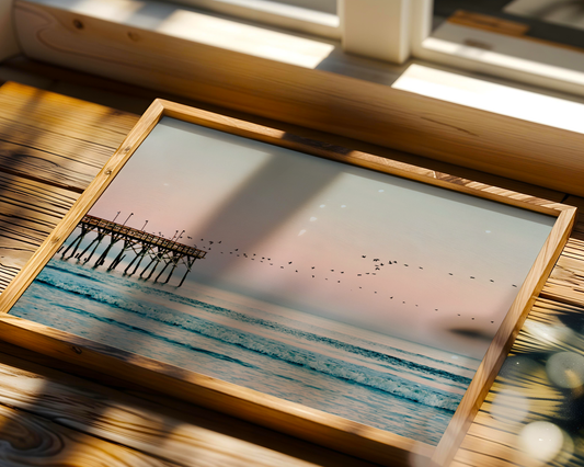 Pastel Pier Horizon Poster