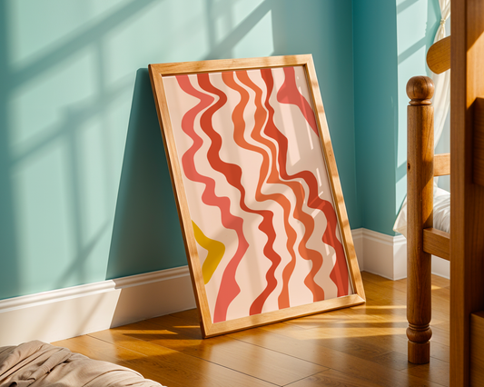 Coral Waves Poster