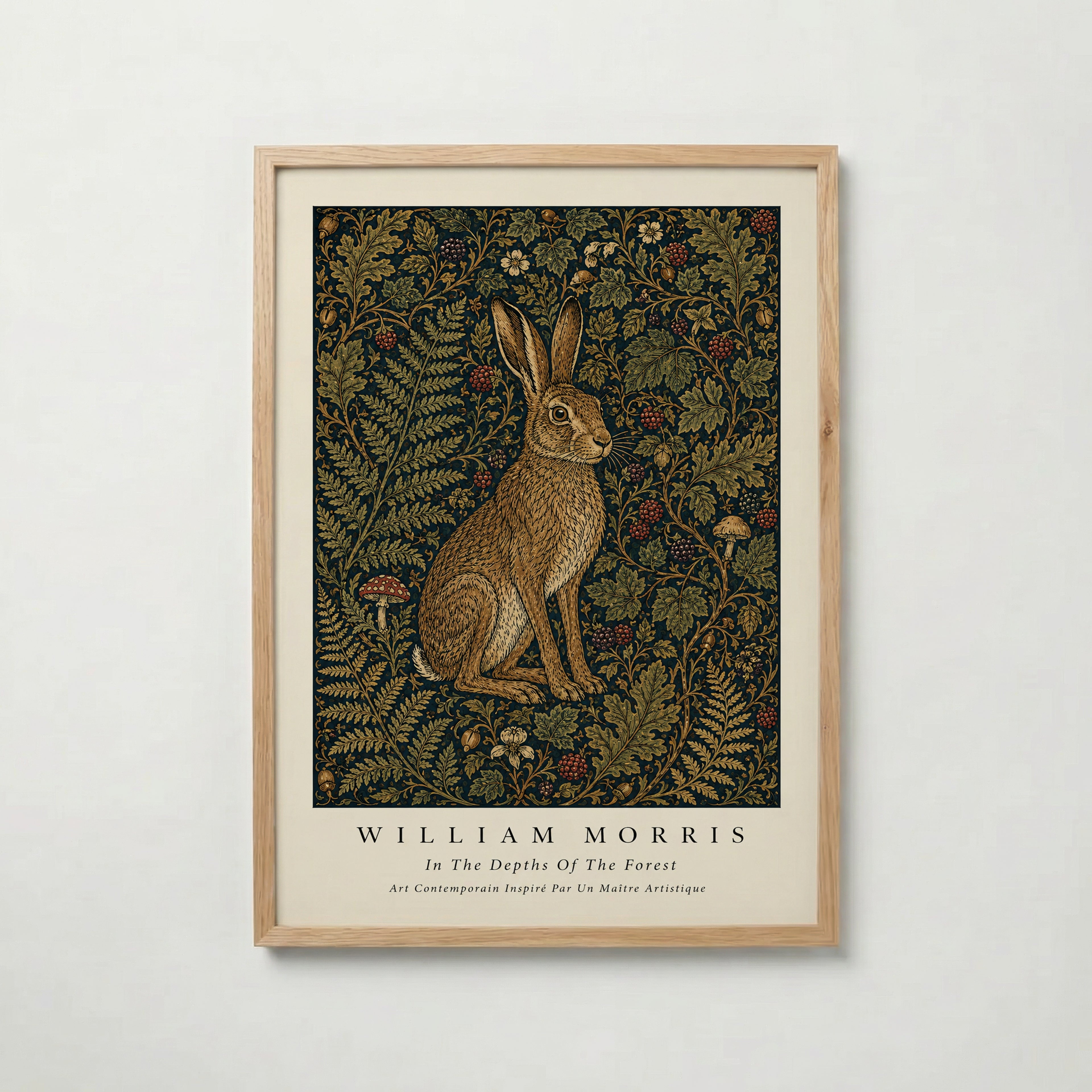 Hare in the Thicket William Morris Poster