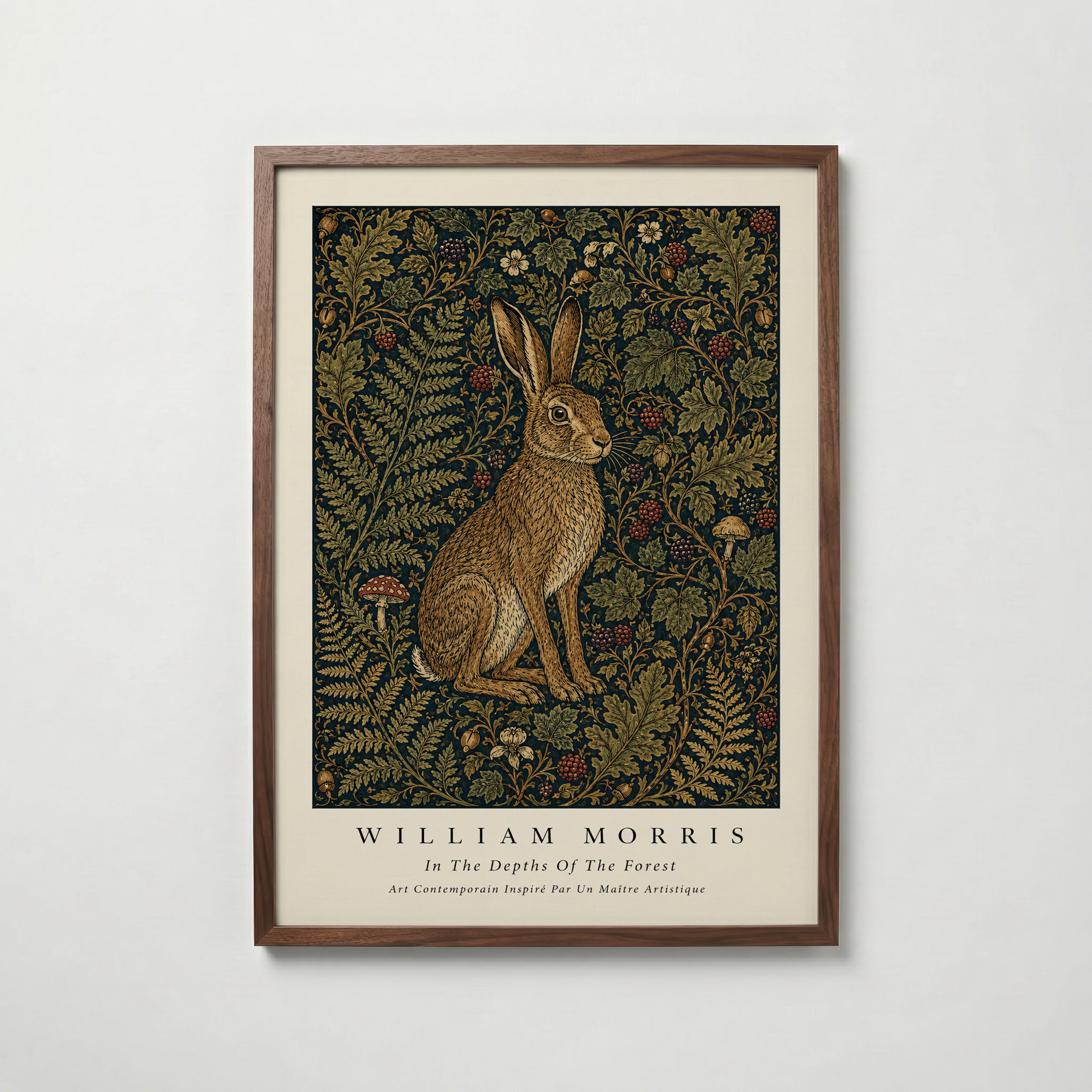 Hare in the Thicket William Morris Poster
