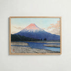 Fuji River Hasui Kawase Poster – poster väggdekoration inredning – Affischer hos Bozetto