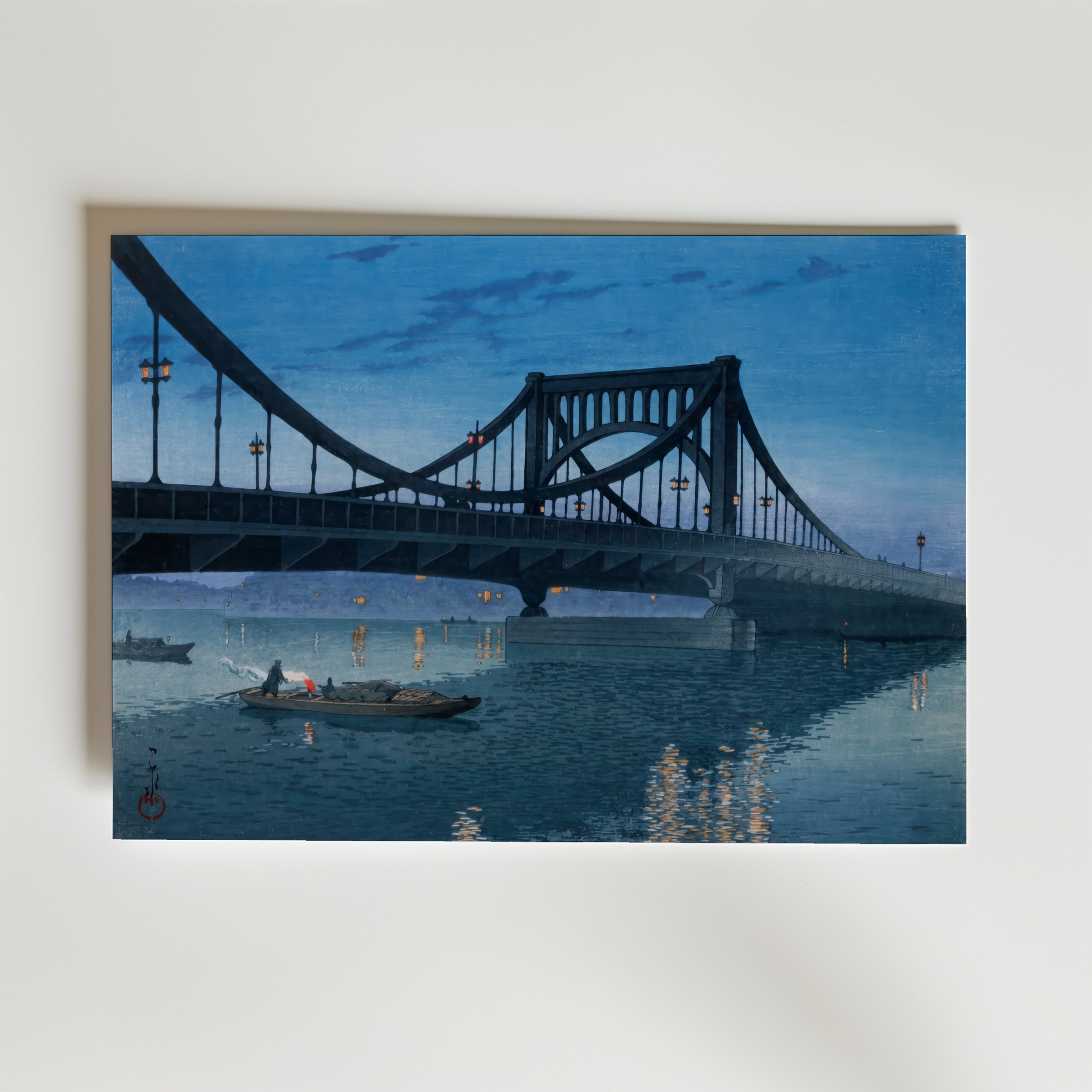 Kiyosubashi Bridge Hasui Kawase Poster affisch – poster till väggdekoration – köp online hos Bozetto