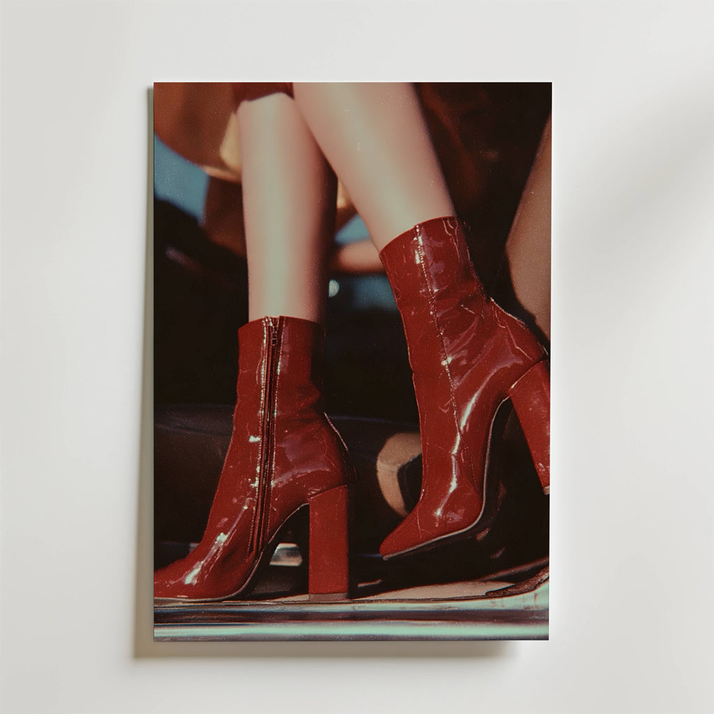 Crimson Heels Poster affisch – poster till väggdekoration – köp online hos Bozetto