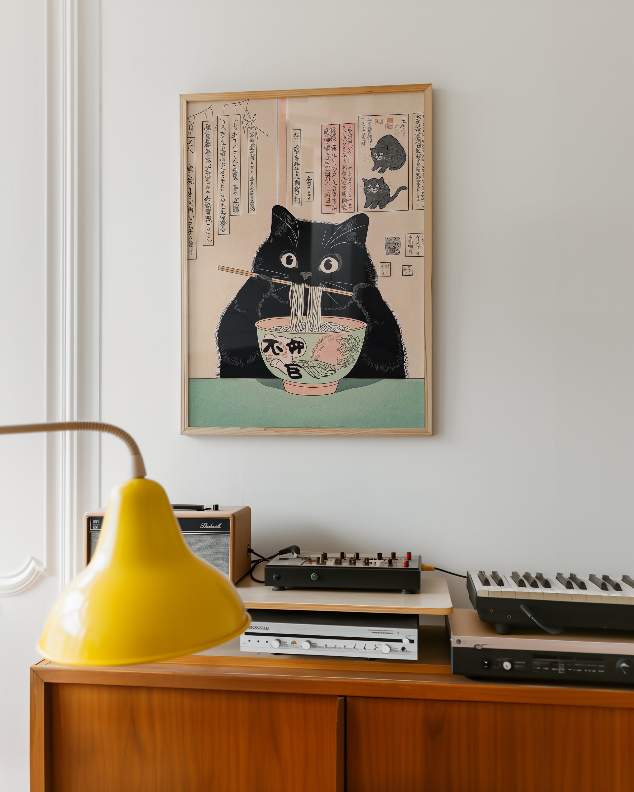 Midnight Cat Ramen No.2 Poster