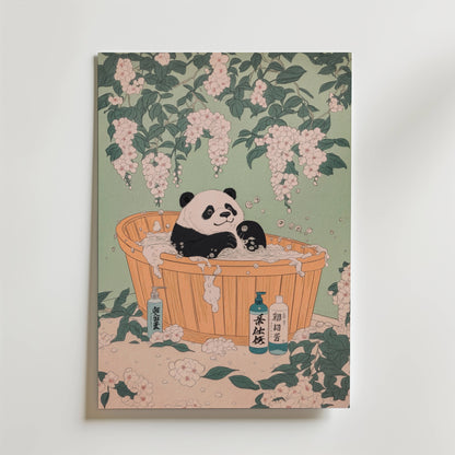 Zen Bath Panda Poster