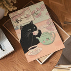 Sakura Tea Cat Poster
