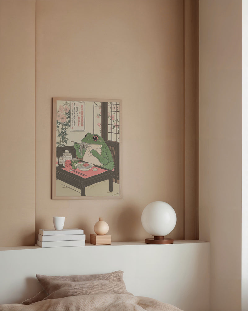 Ramen Frog Poster