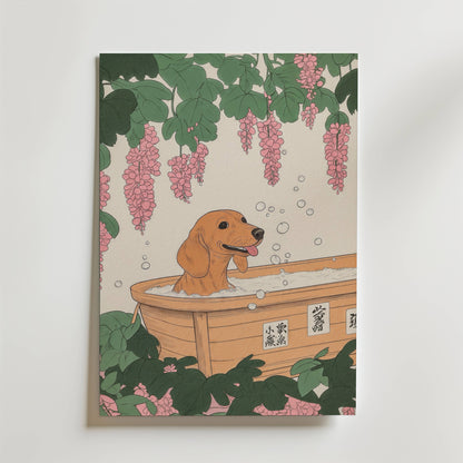 Golden Dog Spa Poster