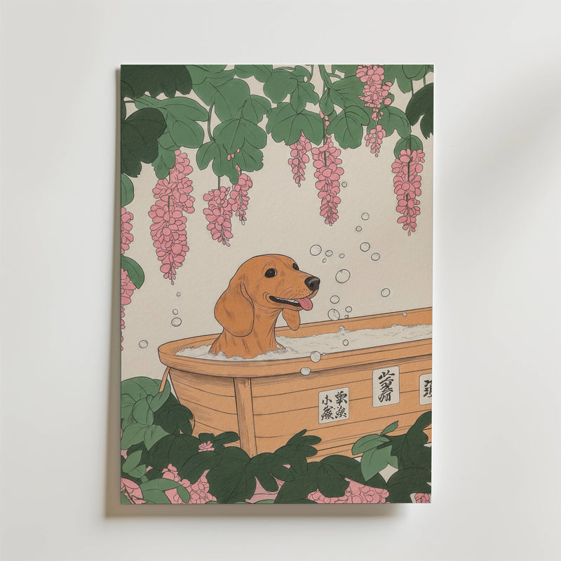 Golden Dog Spa Poster