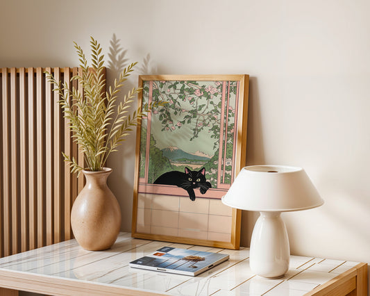 Black Cat View Poster