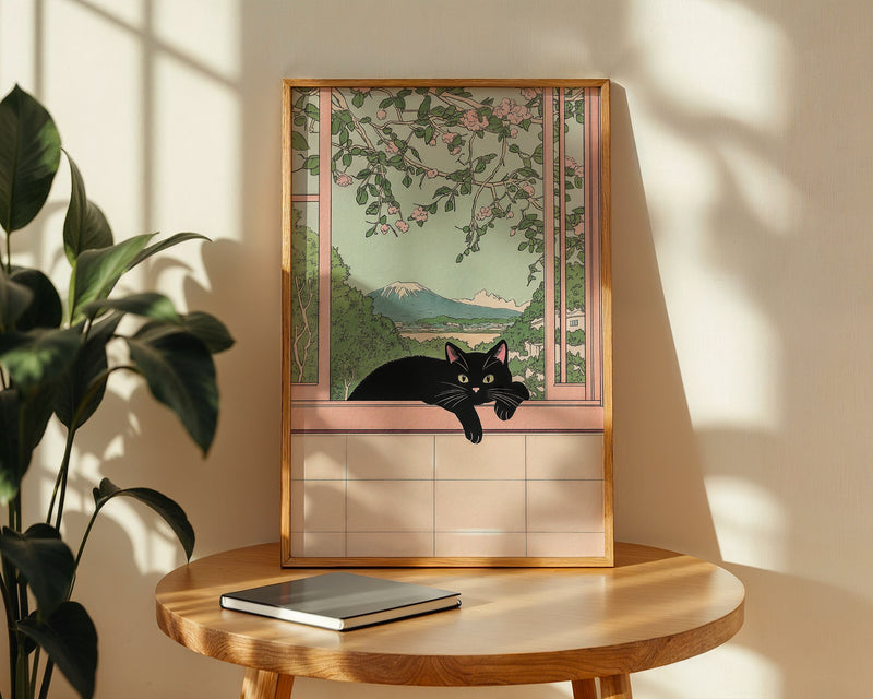Black Cat View Poster