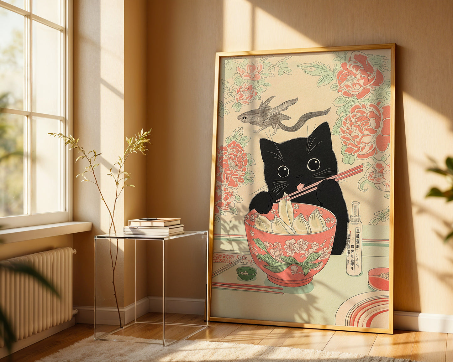 Dumpling Cat Poster