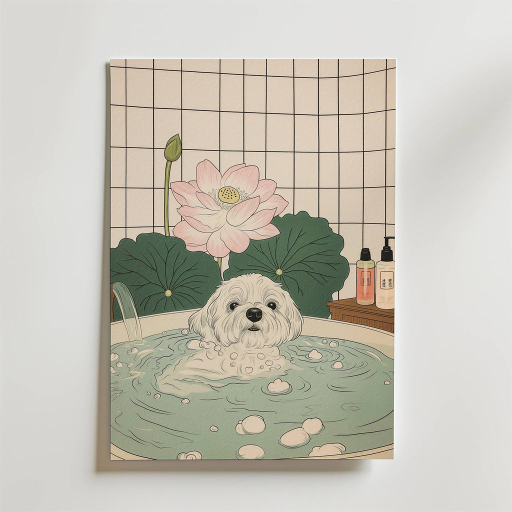 Peaceful Pup Moment Poster