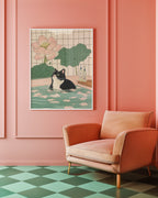 Serene Feline Poster